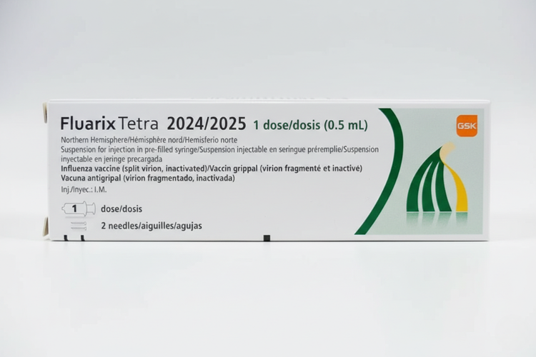 Fluarix Tetra influenza vaccine box for Hajj and Umrah pilgrims.