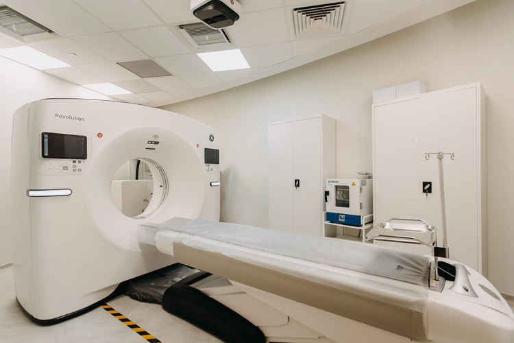 Professional CT scan machine at ATA Medical Novena clinic at Royal Square Medical Centre.