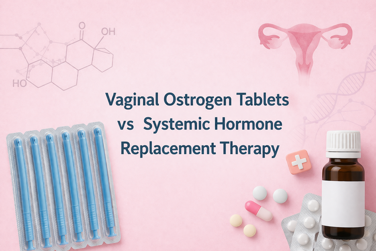 Vaginal oestrogen tablets compared with systemic hormone replacement therapy.