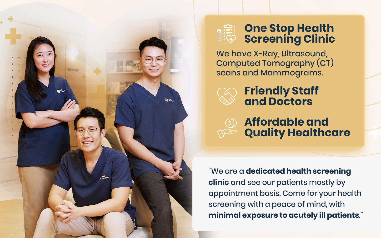 ATA Medical - One Stop Health Screening Clinic with X Ray, CT Scan, Mammogram and Ultrasound scans.