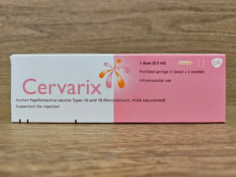 Cervarix 二价 HPV 疫苗的包装盒
